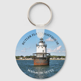Llavero Faro Butler Flats, Keychain de Massachusetts