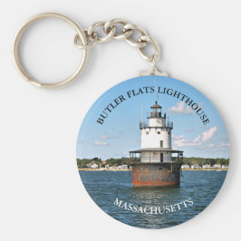 Llavero Faro Butler Flats, Keychain de Massachusetts