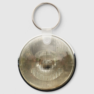 Llavero Faro clásico del coche con la lente de cristal