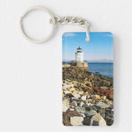 Llavero Faro de aguas residuales de Portland, Maine