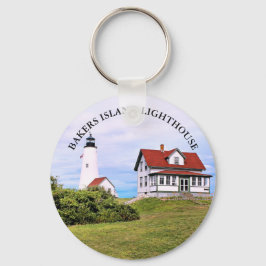 Llavero Faro de Bakers Island, Keychain de Massachusetts