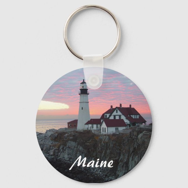 Llavero Faro de faro de Portland en Maine Keychain (Anverso)