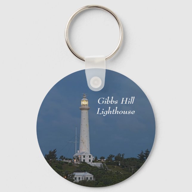 Llavero Faro de Gibbs Hill en Sunrise Keychain (Anverso)