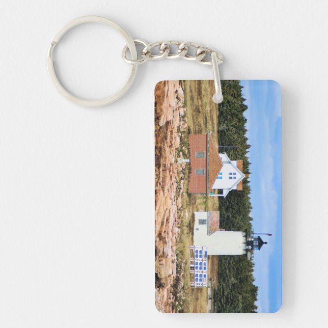 Llavero Faro de la isla del gran pato, Maine Keychain (Frente)