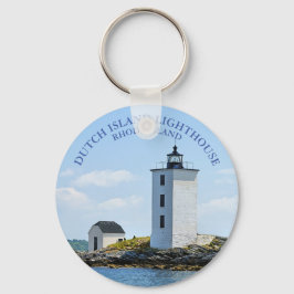 Llavero Faro de la isla holandesa, cadena de claves Rhode