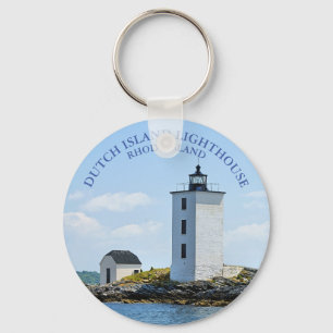 Llavero Faro de la isla holandesa, cadena de claves Rhode