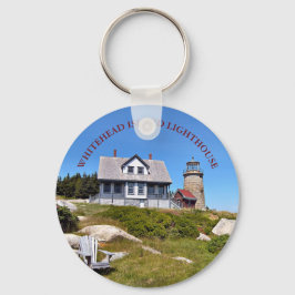 Llavero Faro de la isla Whitehead, Maine Keychain