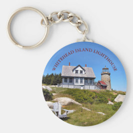 Llavero Faro de la isla Whitehead, Maine Keychain