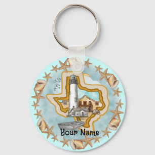 Llavero Faro de las conchas de Texas