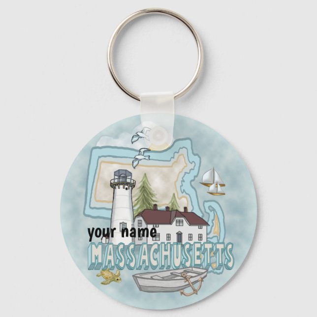 Llavero Faro de Massachusetts (Anverso)