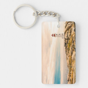 Llavero Faro de Nueva Escocia estilizado