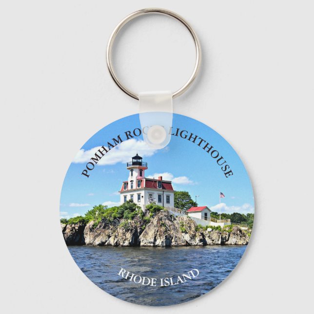 Llavero Faro de Pomham Rocks, Keychain de Island (Anverso)