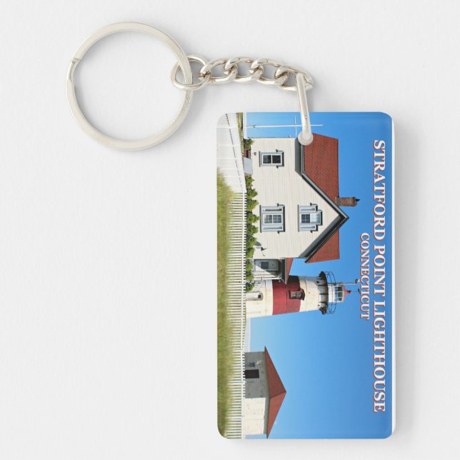 Llavero Faro de Stratford Point, Connecticut (Frente)