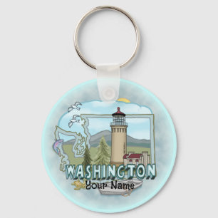 Llavero Faro de Washington