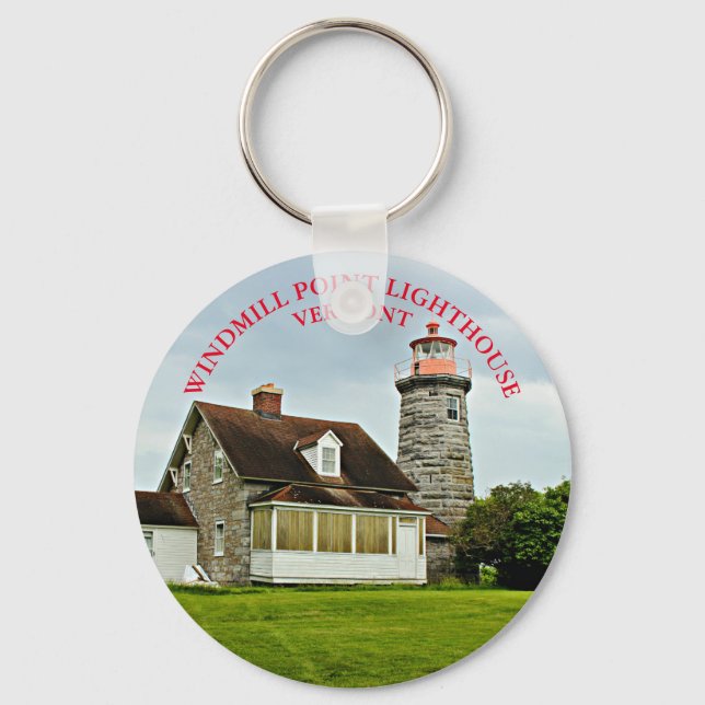 Llavero Faro de Windmill Point, cadena de claves Vermont (Anverso)