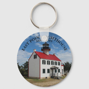 Llavero Faro East Point, Anillo de claves de Nueva Jersey