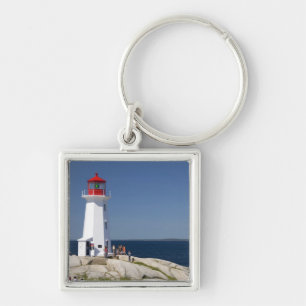 Llavero Faro en Peggy's Cove, Nueva Escocia, Canadá.