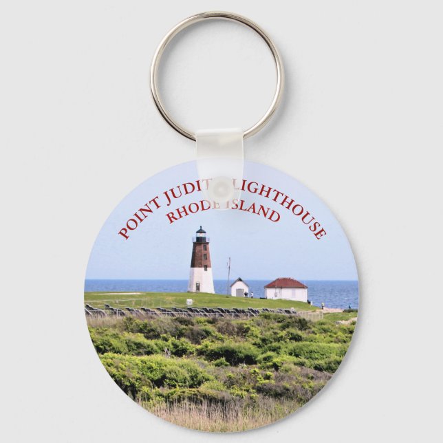 Llavero Faro Point Judith, Keychain de Rhode Island (Anverso)