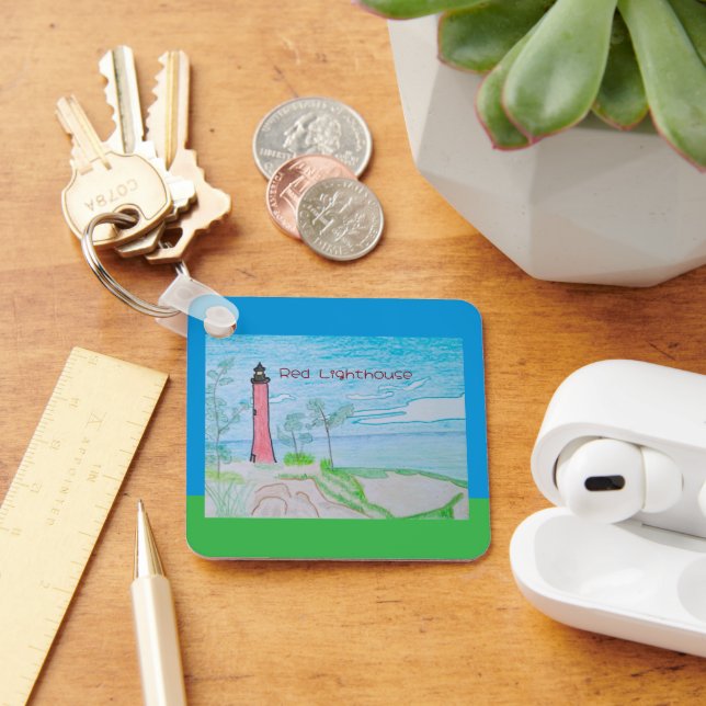 Llavero Faro Rojo (Escritorio )