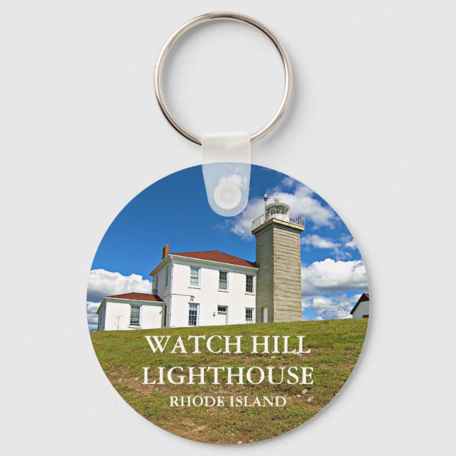 Llavero Faro Watch Hill, Keychain de Rhode Island (Anverso)