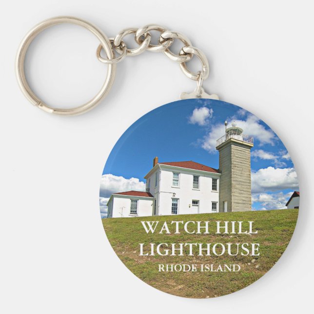 Llavero Faro Watch Hill, Keychain de Rhode Island (Frente)