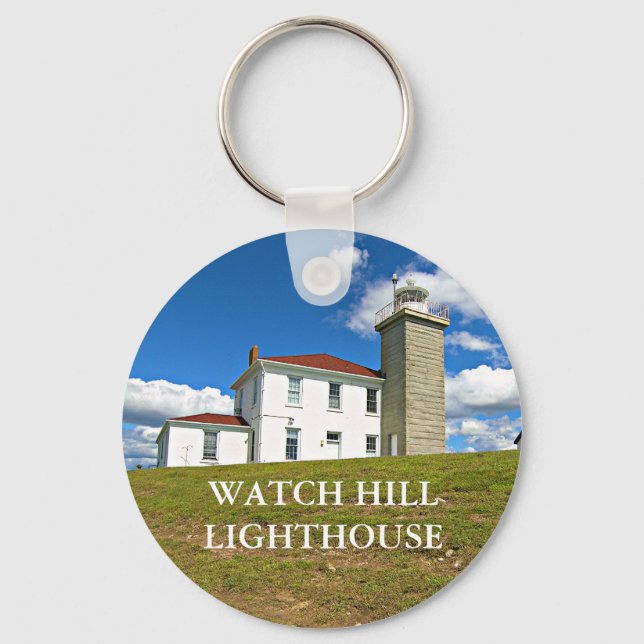 Llavero Faro Watch Hill, Keychain de Rhode Island (Anverso)