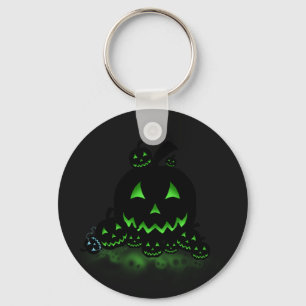 Llavero Farolitos de Jack O Lanterns de Halloween negro br