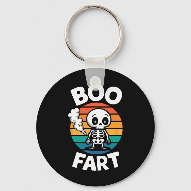 Llavero Fart Funny Farting Skeleton Para Halloween (Anverso)
