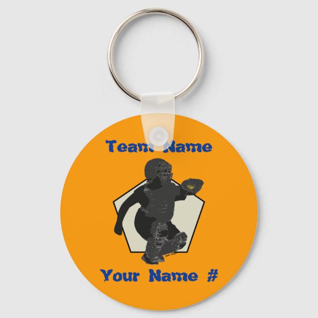 Llavero Fastpitch Softball Catcher Keychain (Anverso)