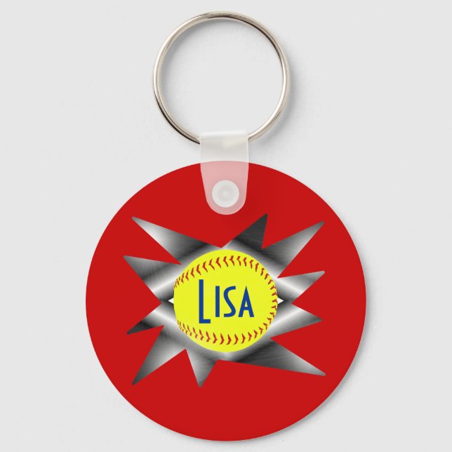 Llavero Fastpitch Softball Keychain (Anverso)