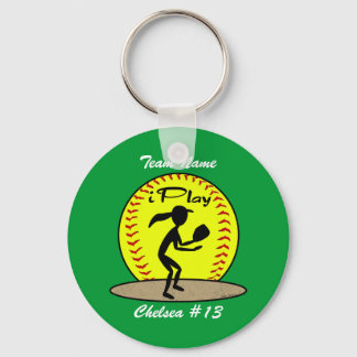 Llavero Fastpitch Softball Keychain