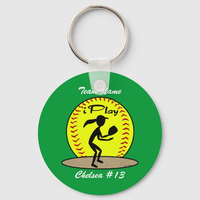Llavero Fastpitch Softball Keychain (Anverso)