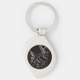 Llavero Father and Son Metal Keychain