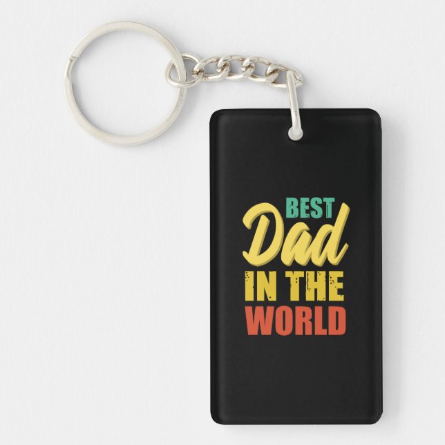 Llavero Father Gift | Best Dad In The World (Frente)