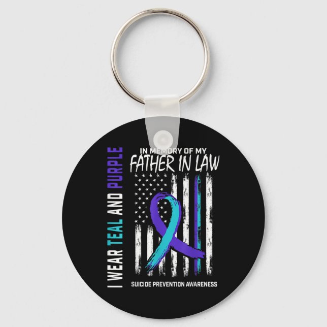 Llavero Father In Law Suicide Awareness Prevention America (Anverso)
