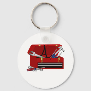 Llavero Father's Day Tool Box Initial A