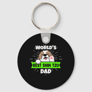 Llavero Father's Day Worlds Best Shih Tzu Dog Dad