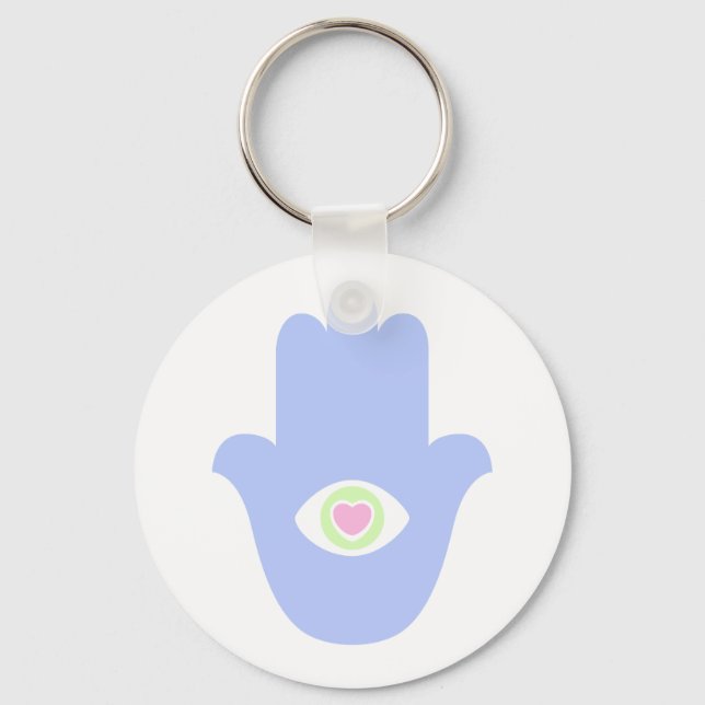 Llavero Fatima Eye Heart Hamsa (Anverso)