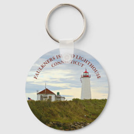 Llavero Faulkners Island Lighthouse, Connecticut Keychain