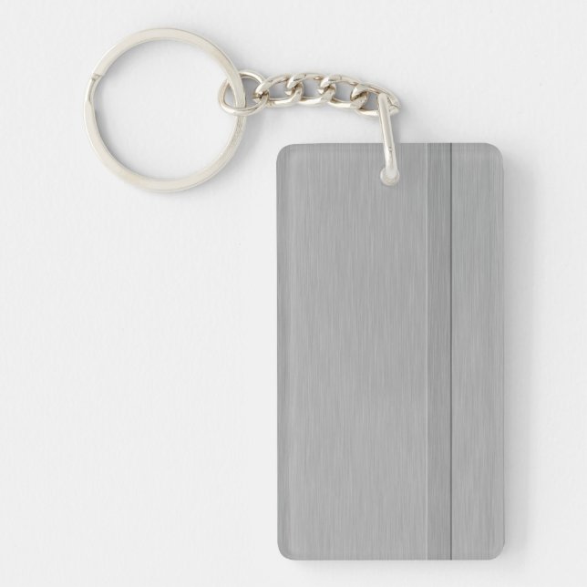 Llavero Faux Brushed Metalizado con Groove (Frente)