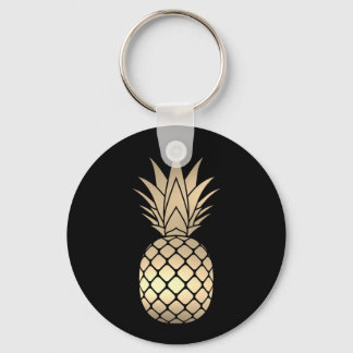Llavero Faux Gold Pineapple Keychain