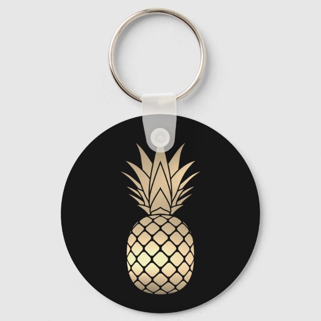 Llavero Faux Gold Pineapple Keychain (Anverso)