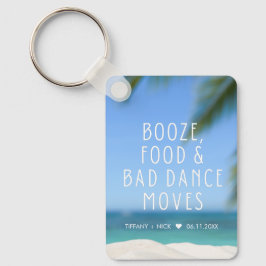 Llavero Favor de la Boda de Playa Funny