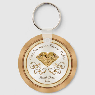 Llavero Favor del 50° aniversario de Boda personalizado b