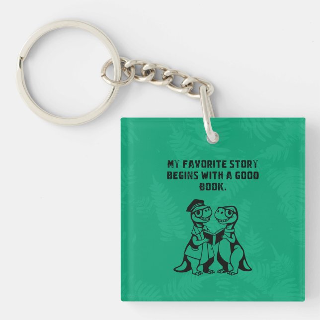 Llavero Favorite Story Good Book Lover Reading Design (Frente)