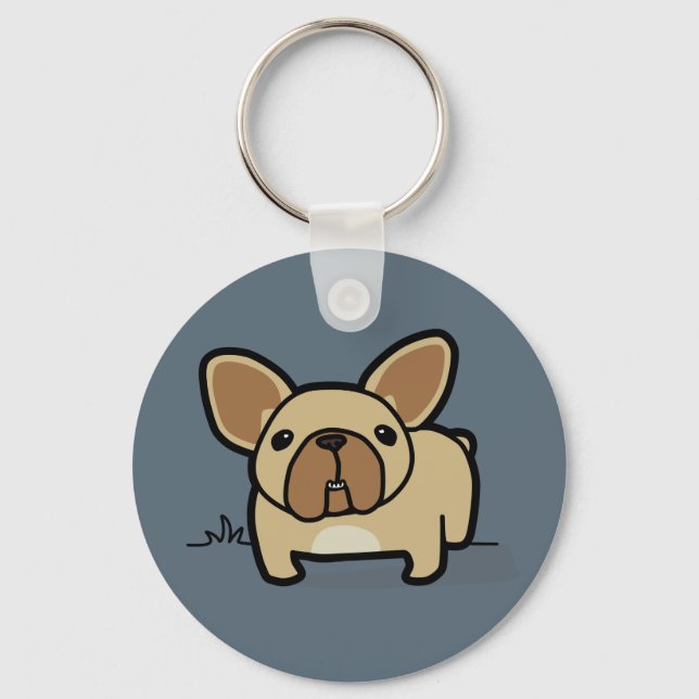 Llavero Fawn Frenchie (Anverso)