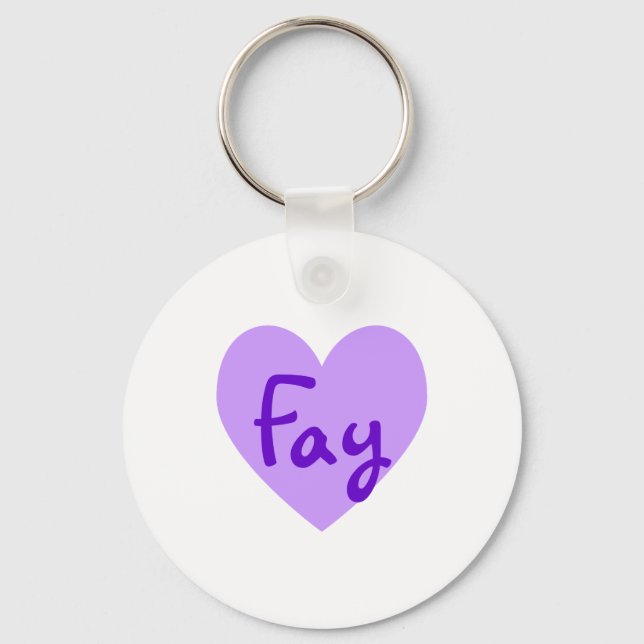 Llavero Fay en morado (Anverso)