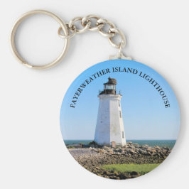 Llavero Fayerweather Island Lighthouse Connecticut Keyring