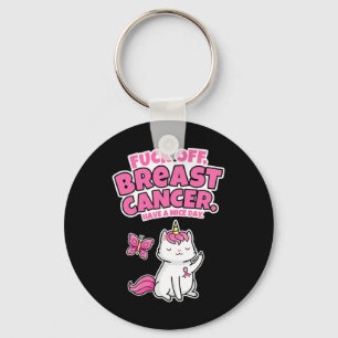 Llavero Fck Off Breve Cancer Unicorn-Cat Butterfly Fun Qu