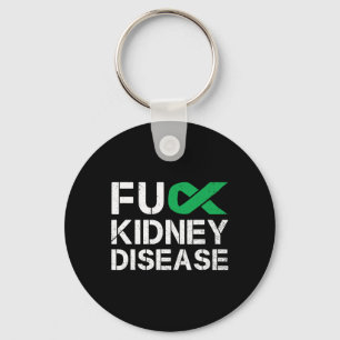 Llavero Fck Riñón Disease Awareness Mono Cinta Verde Su